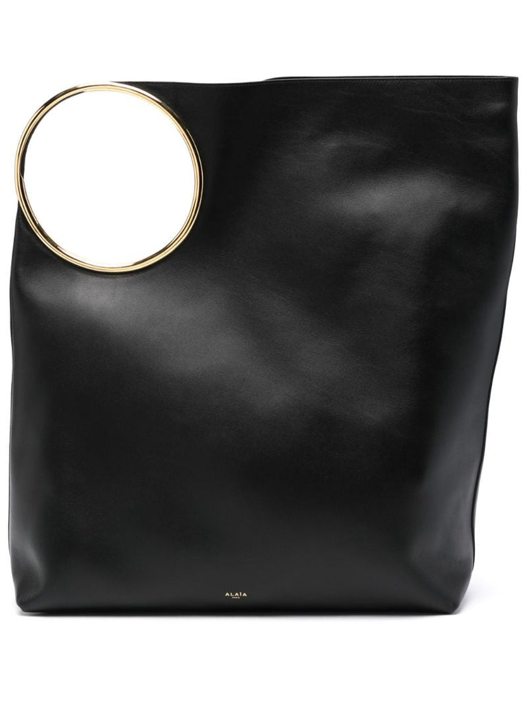 Black Ring Large Tote Bag