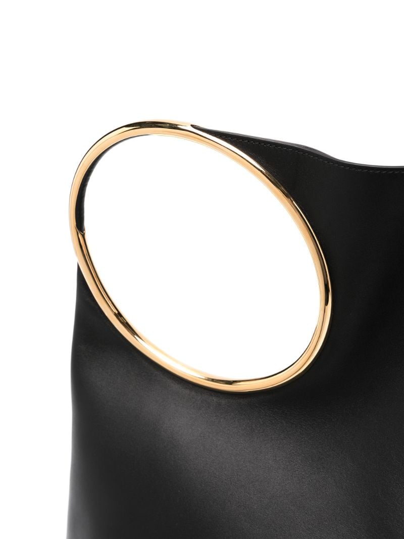 Black Ring Large Tote Bag