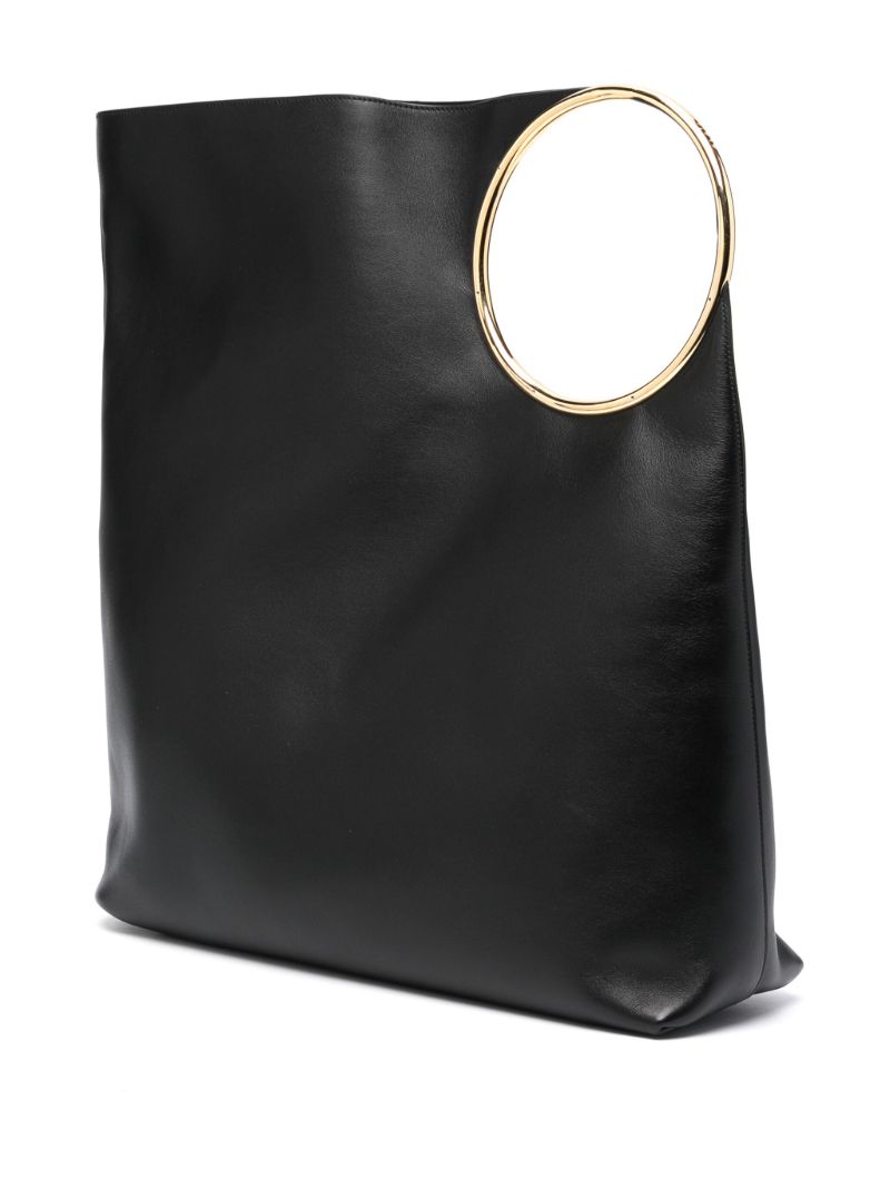 Black Ring Large Tote Bag