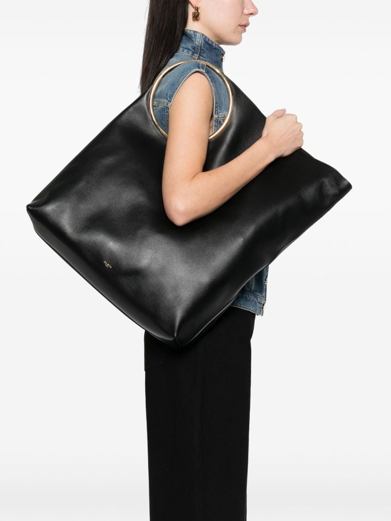 Black Ring Large Tote Bag