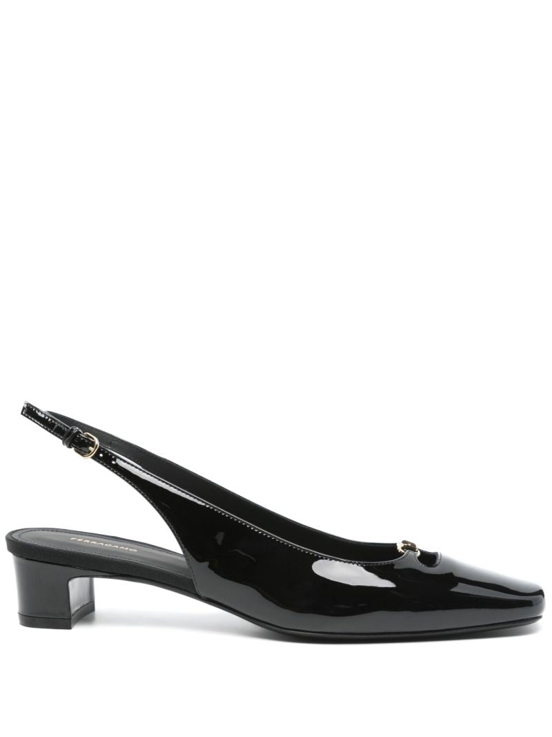 40mm Cut-out Slingback Pumps