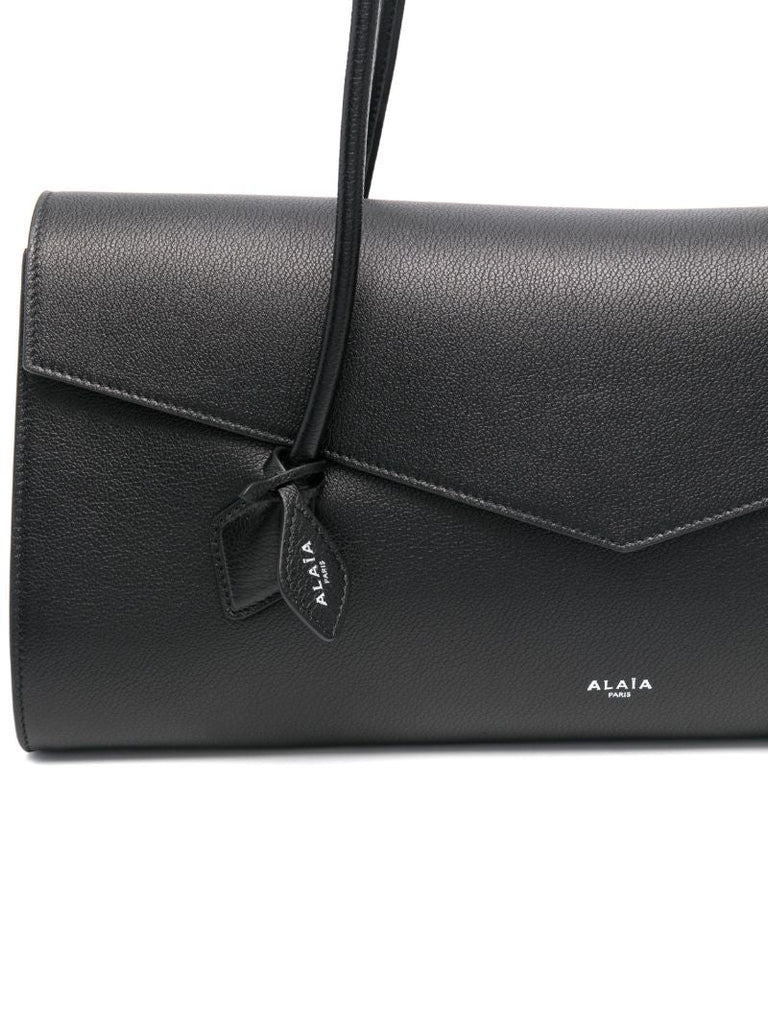 Black Leather Tote Bag