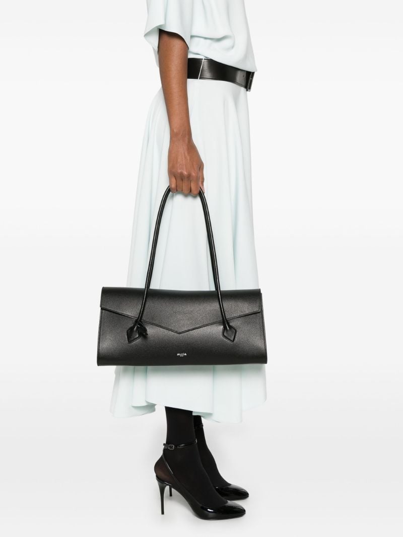 Black Leather Tote Bag