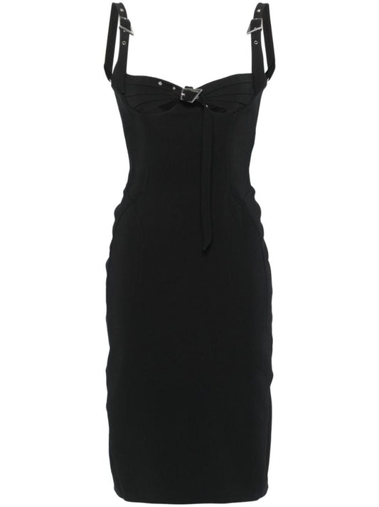 Buckled Midi Dress