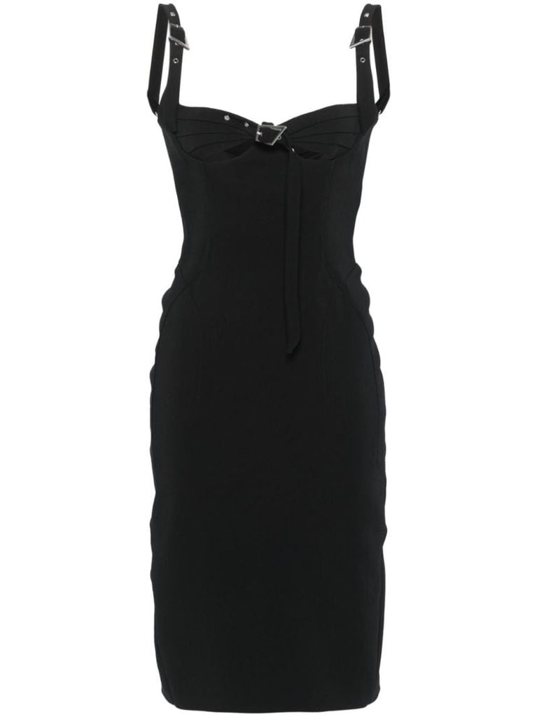 Buckled Midi Dress