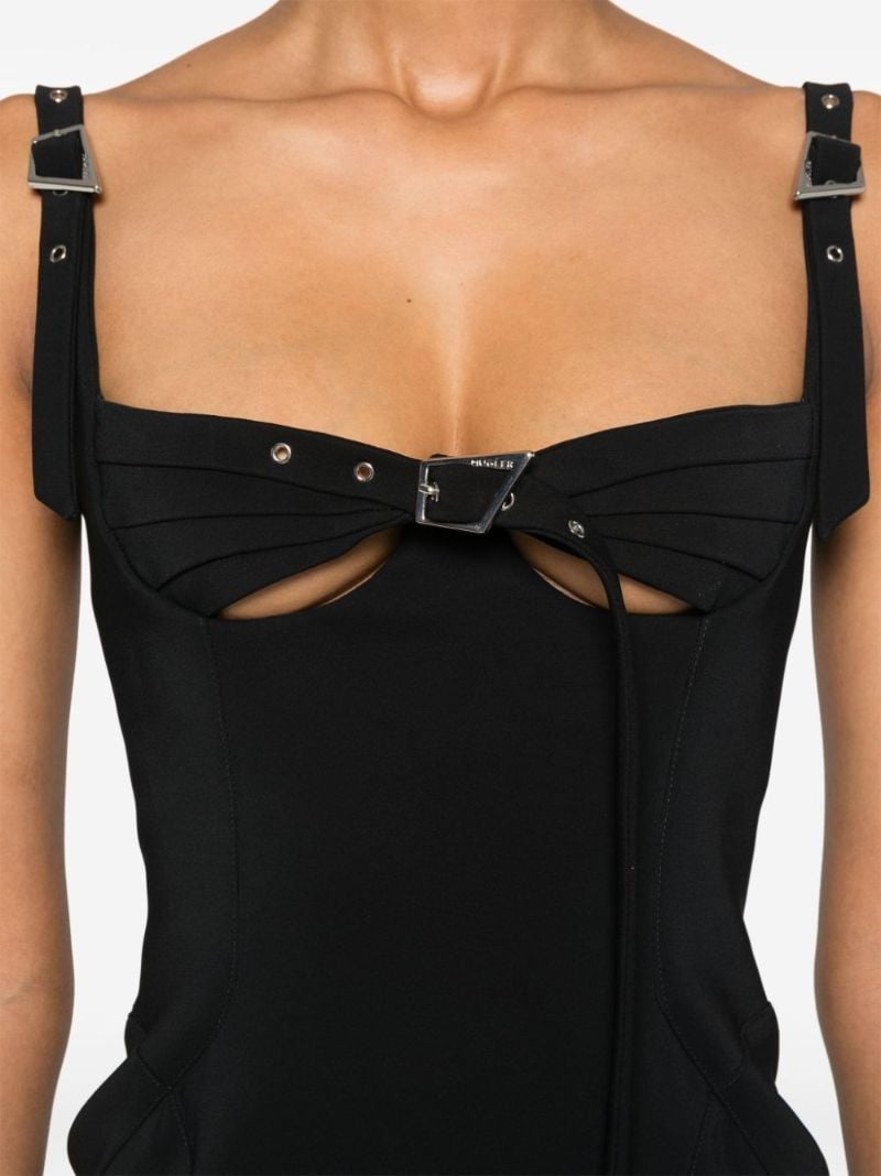 Buckled Midi Dress
