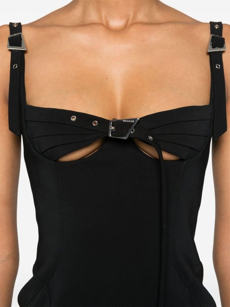 Buckled Midi Dress