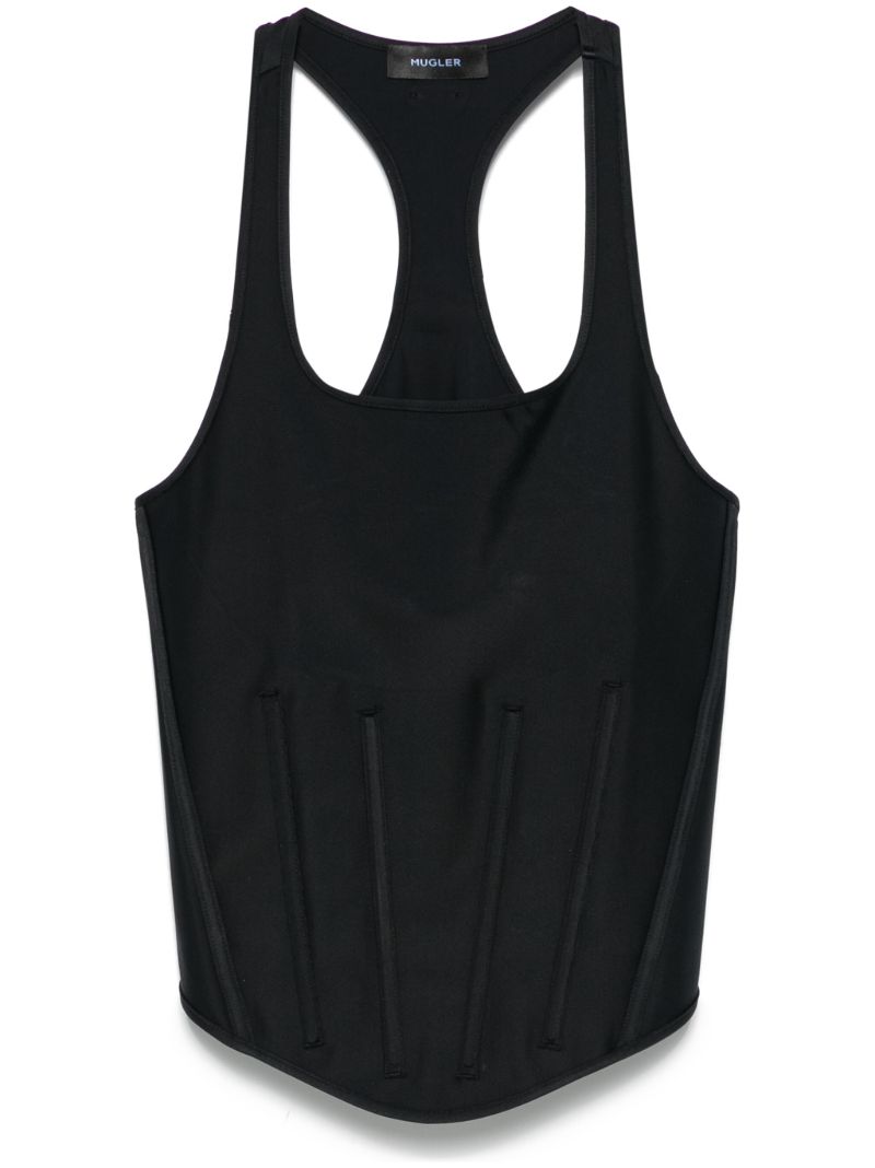 Black Corset Tank Top