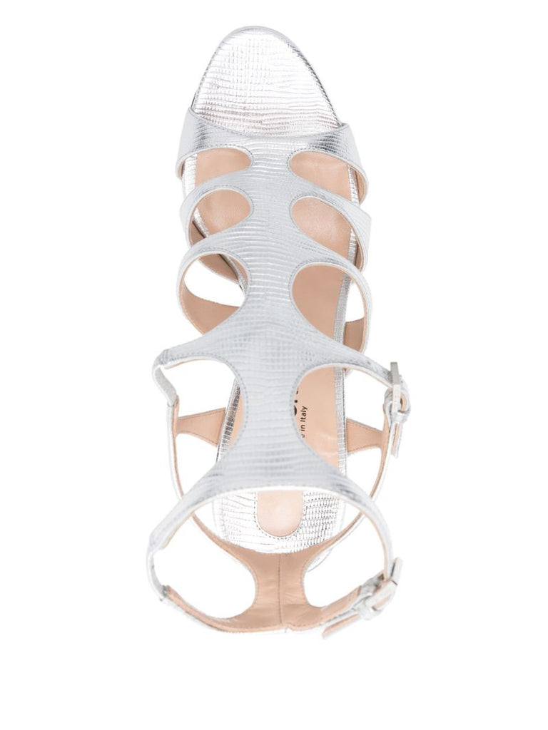 Silver 115mm Paradis Sandals