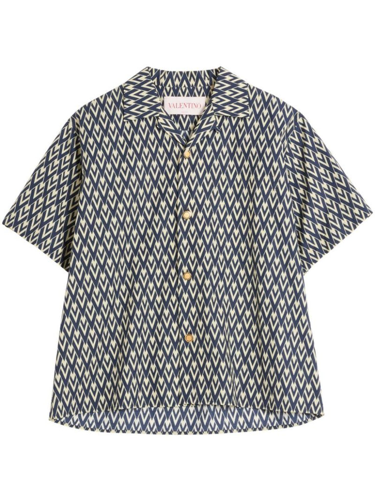 Geometric-print Shirt