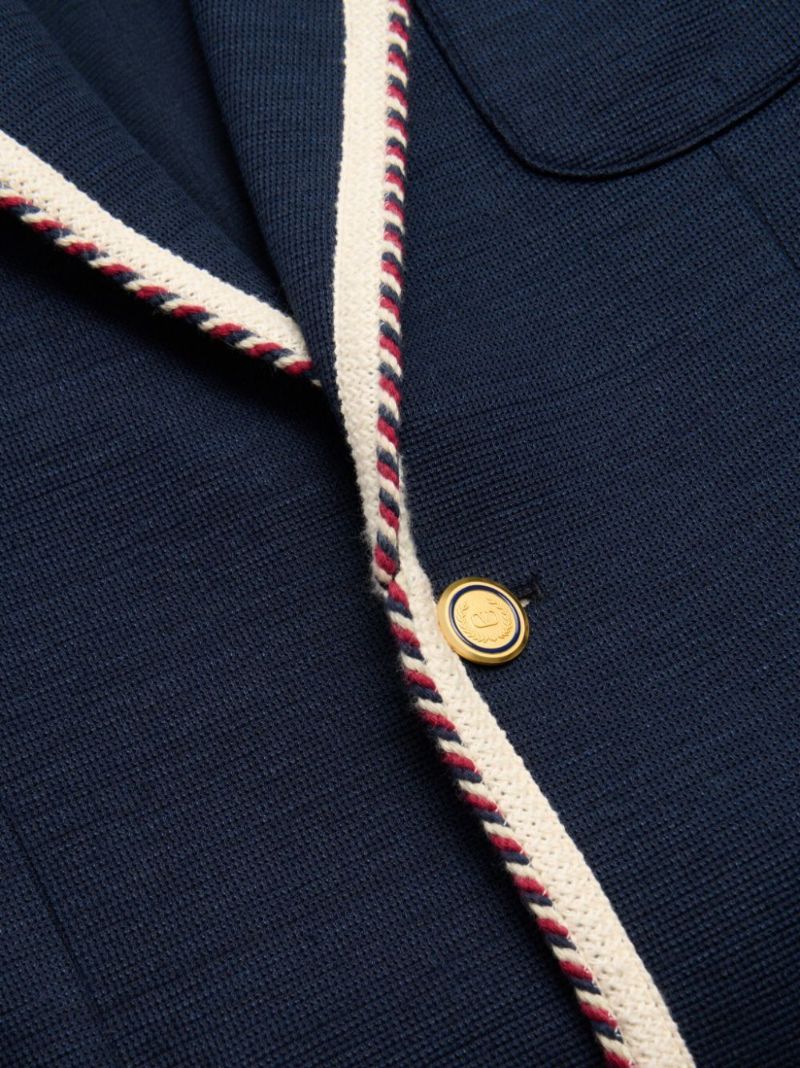 Contrast Trim Blazer
