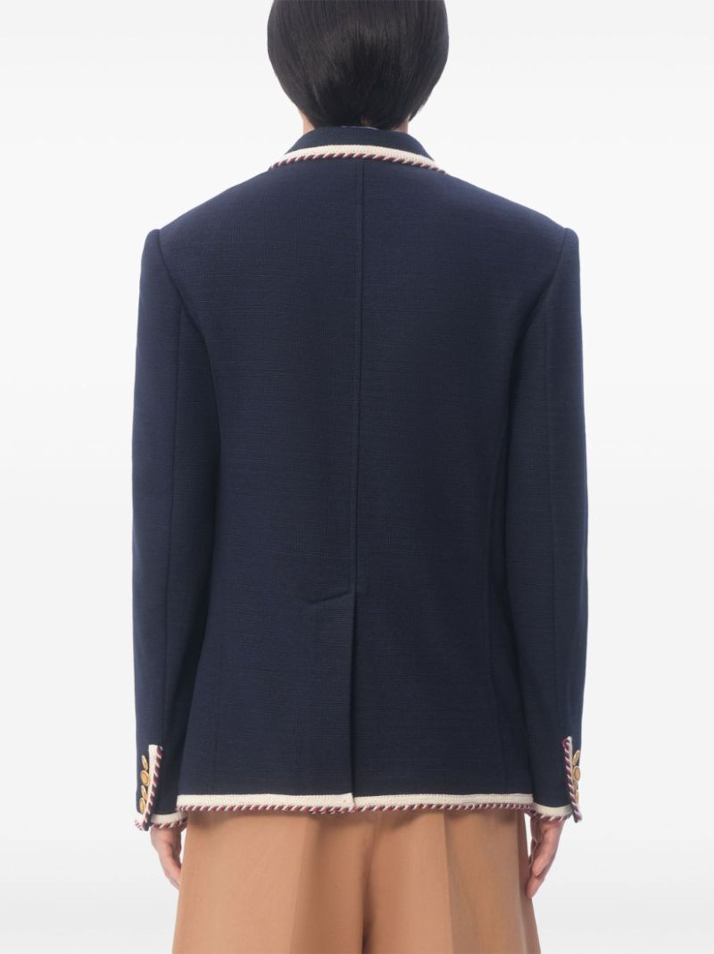 Contrast Trim Blazer