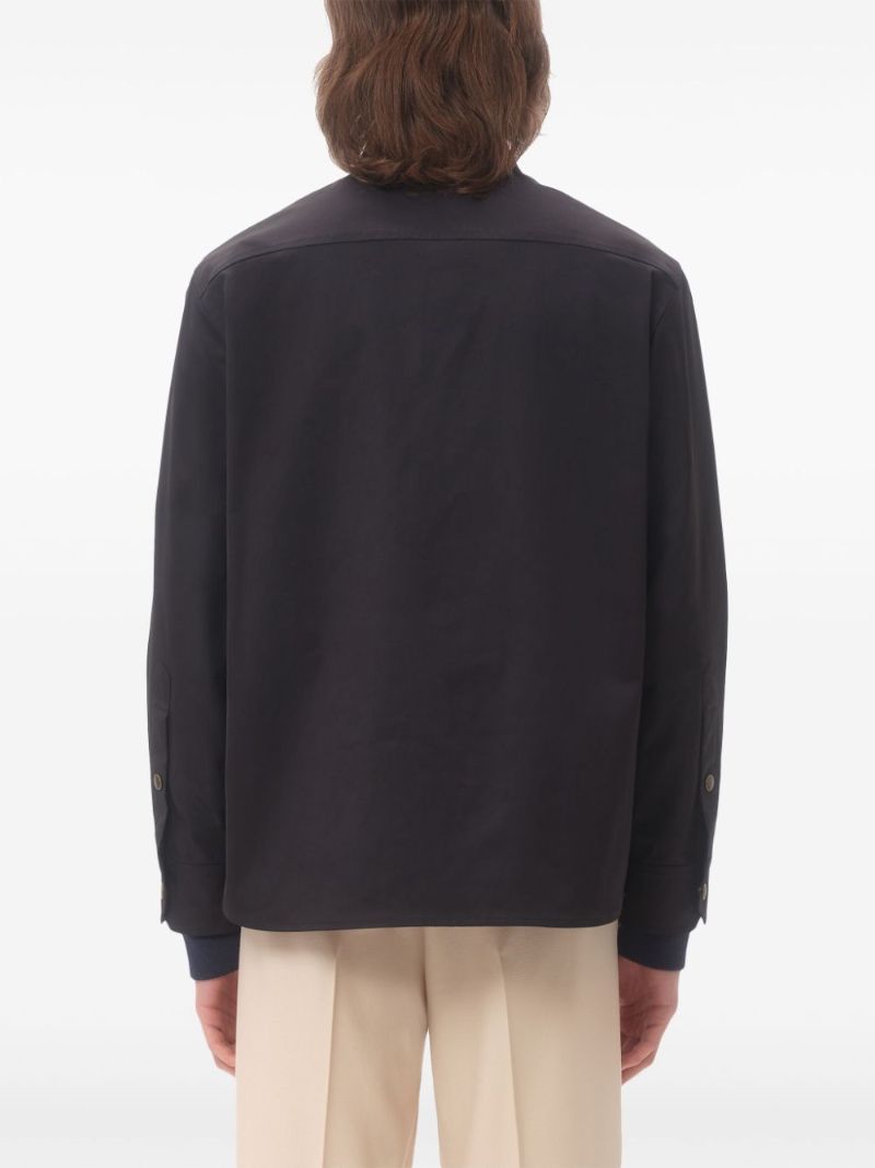 Blue Vlogo Signature Shirt Jacket