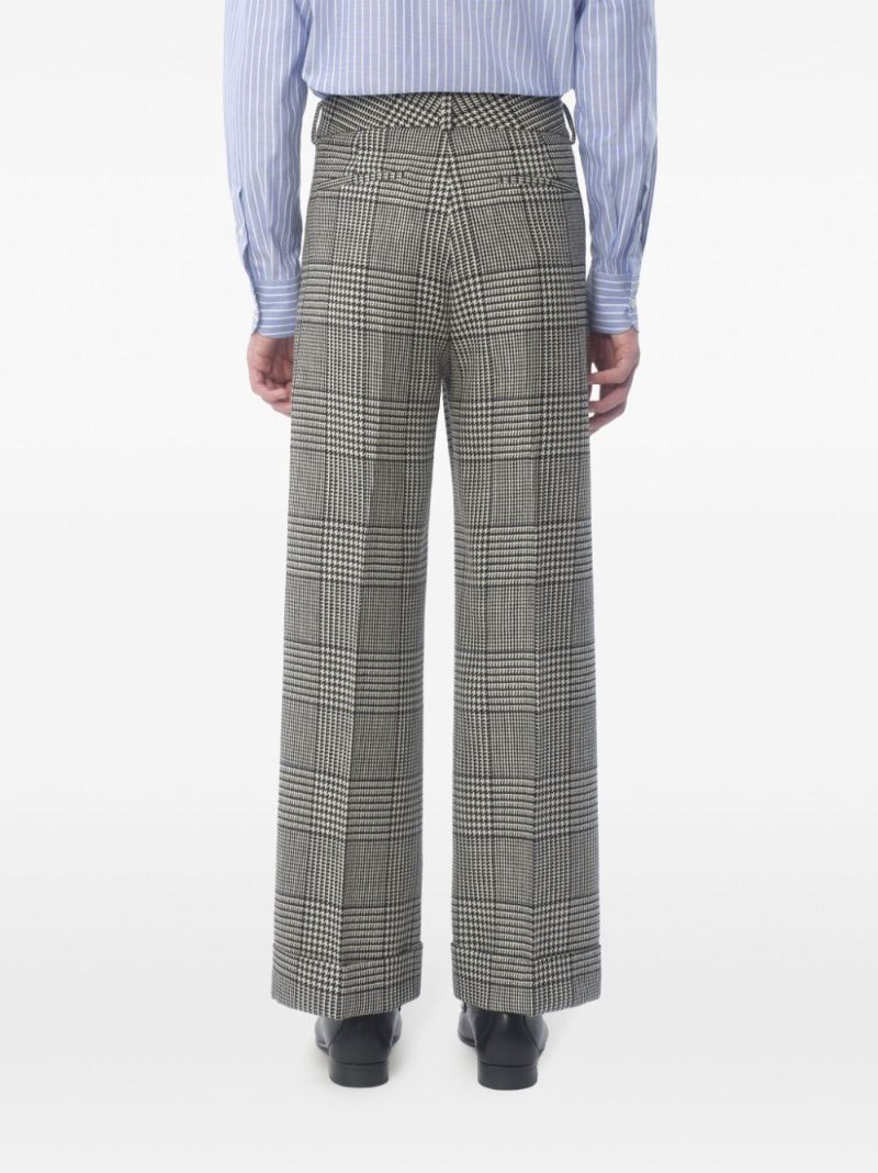 Checked Wool Trousers