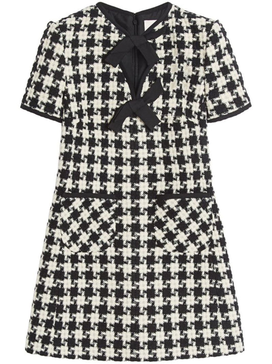 Houndstooth Mini Dress