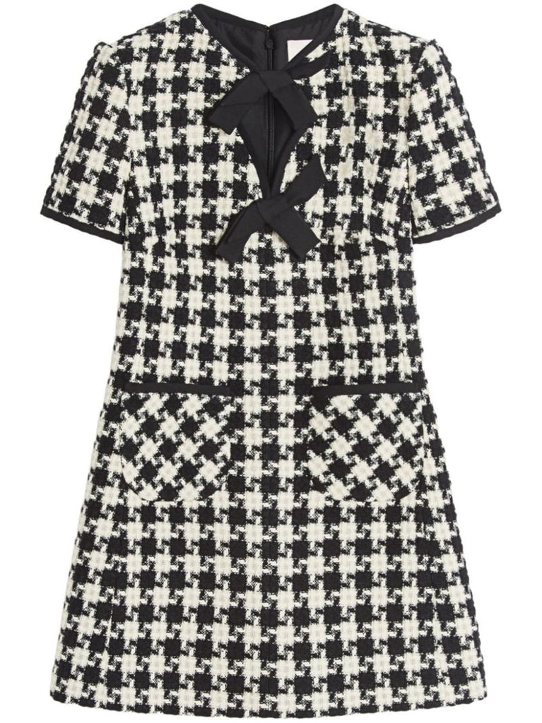 Houndstooth Mini Dress