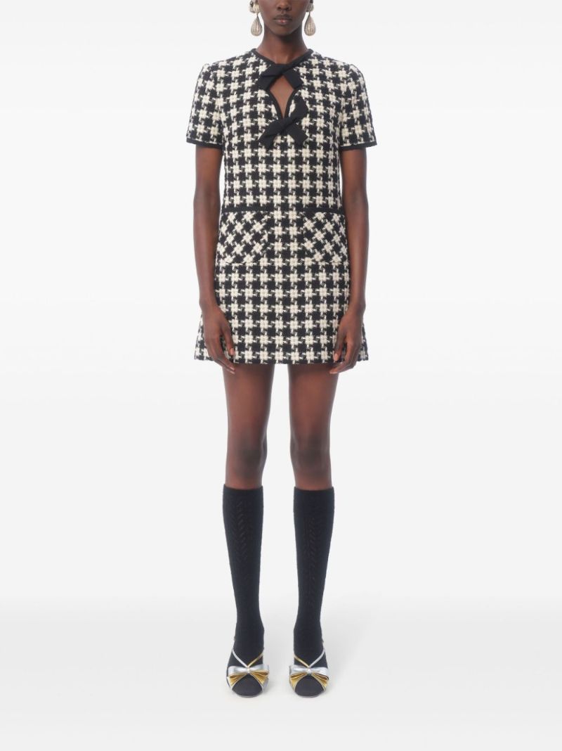 Houndstooth Mini Dress