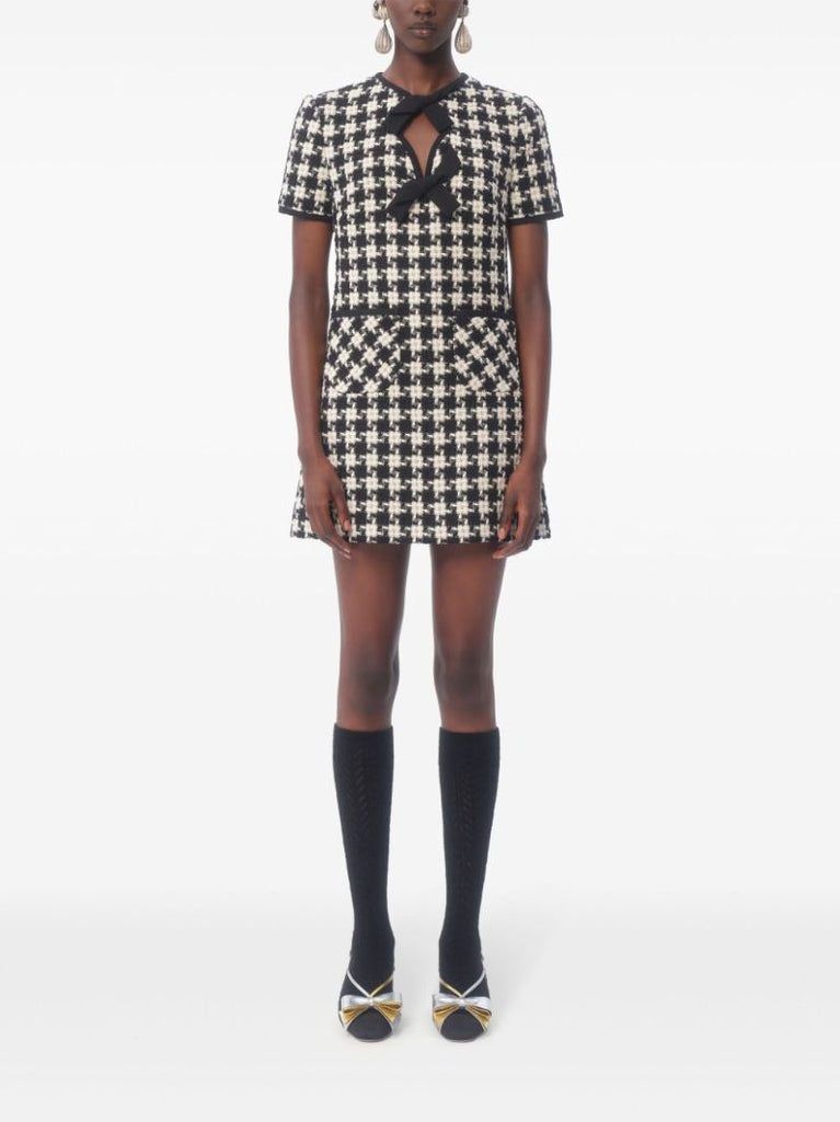 Houndstooth Mini Dress