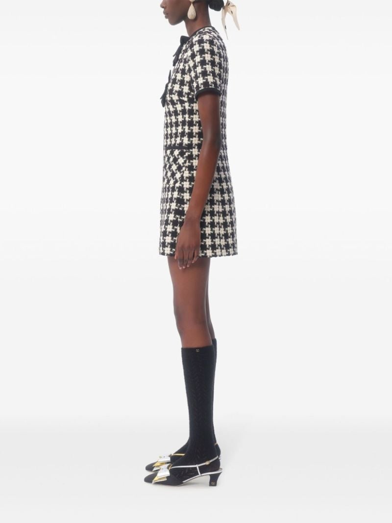 Houndstooth Mini Dress