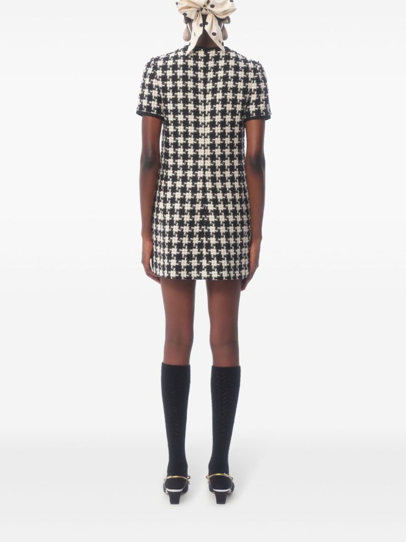 Houndstooth Mini Dress