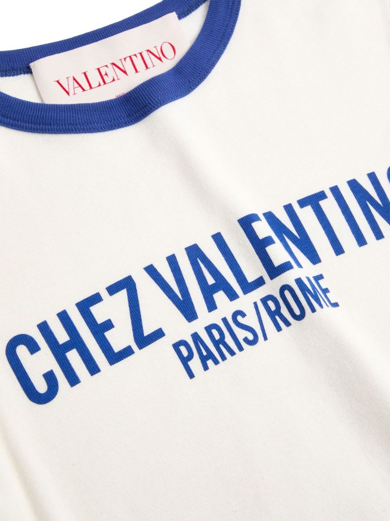 Chez Valentino-print T-shirt