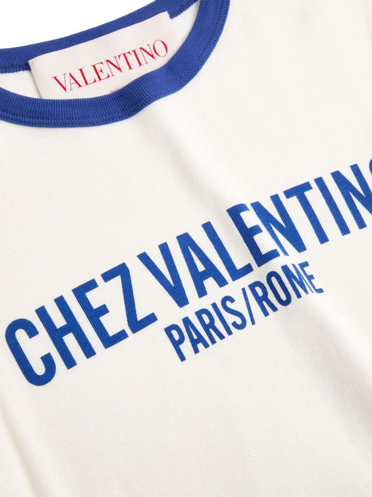 Chez Valentino-print T-shirt