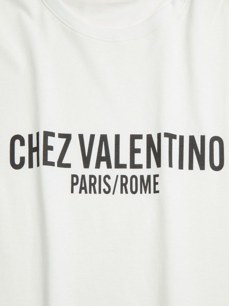 Chez Valentino-print T-shirt