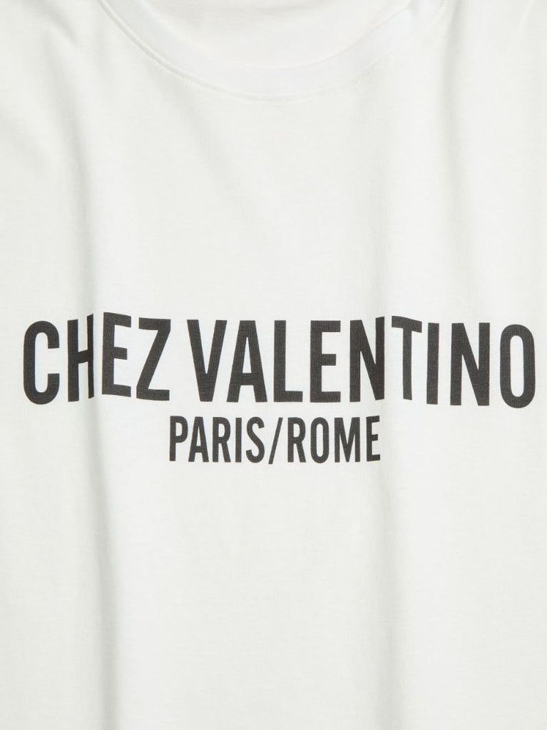 Chez Valentino-print T-shirt