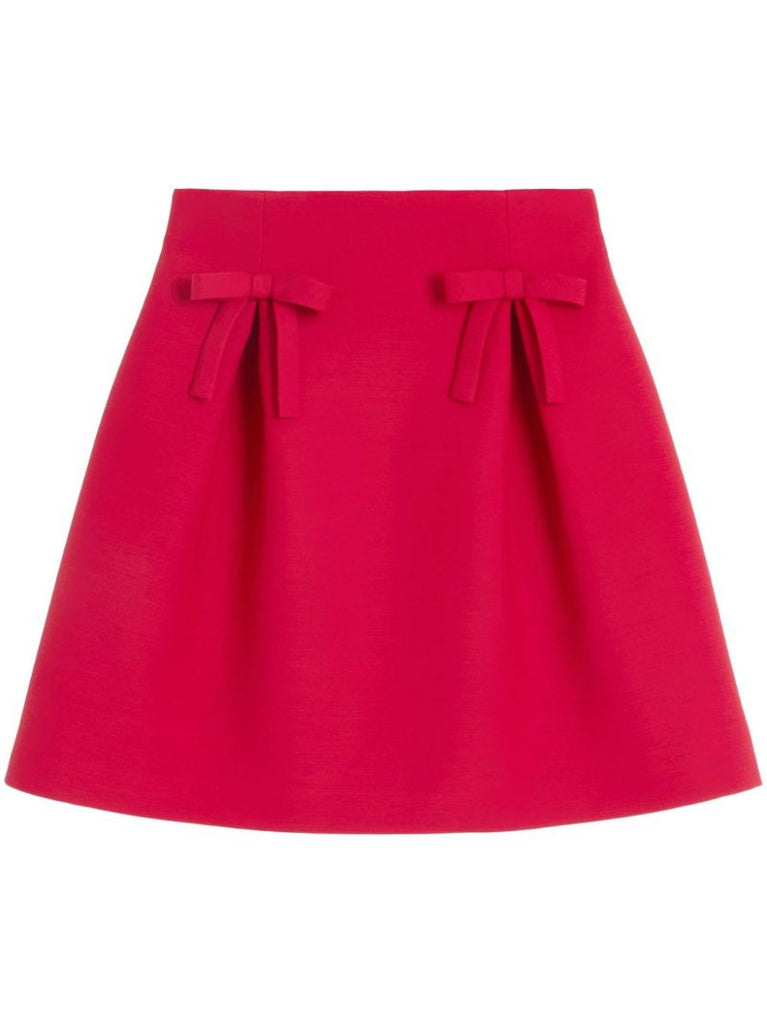 Bow-embellished Mini Skirt