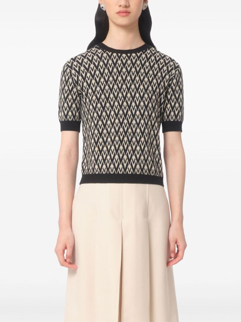 Toute La V Jacquard Sweater