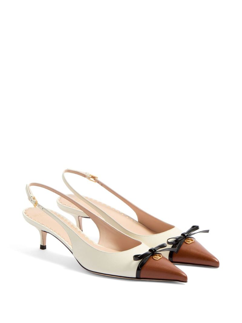 Bow Slingback Pumps