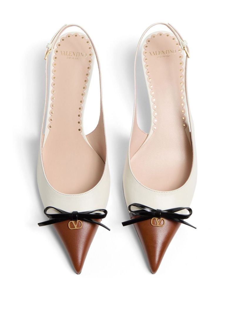 Bow Slingback Pumps