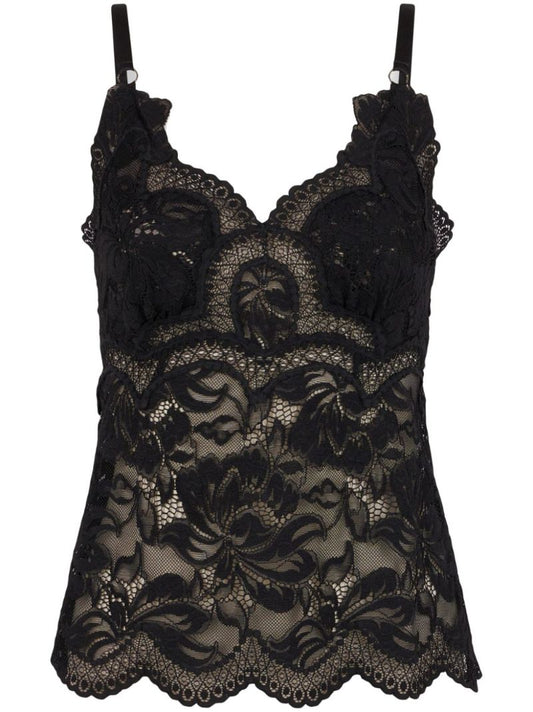 Black Lace Tank Top