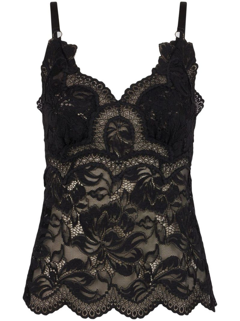 Black Lace Tank Top