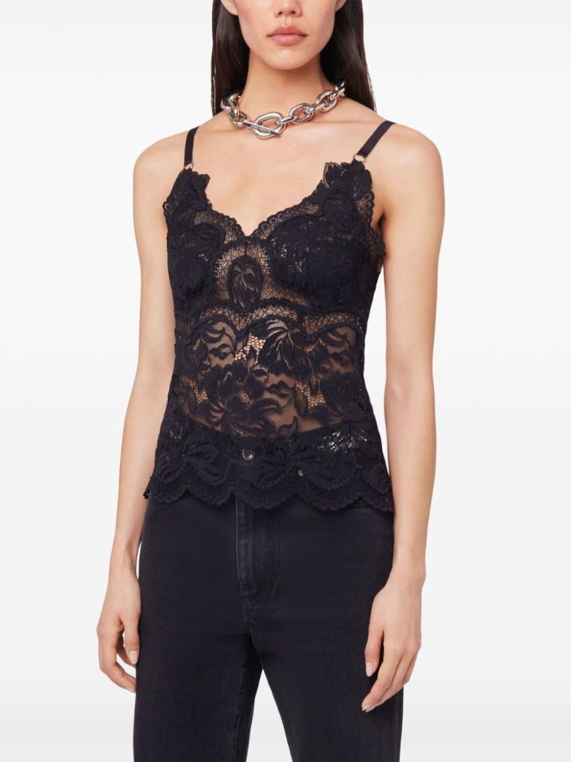 Black Lace Tank Top
