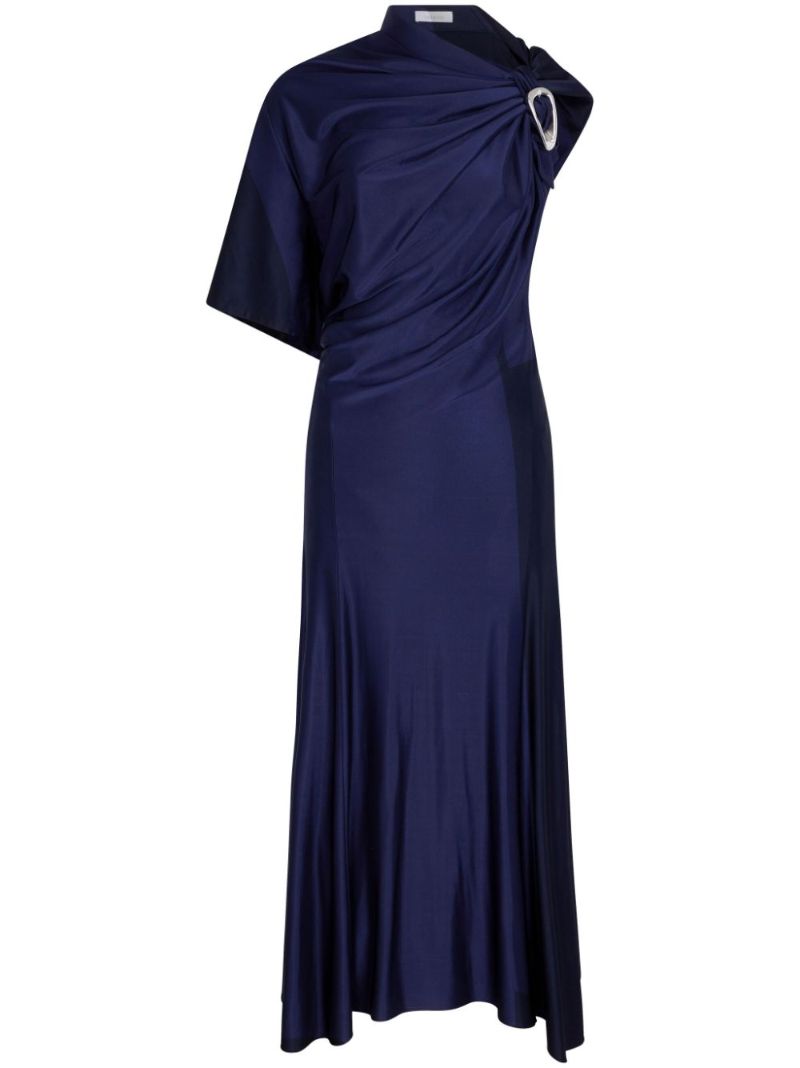 Blue Asymmetric Long Dress