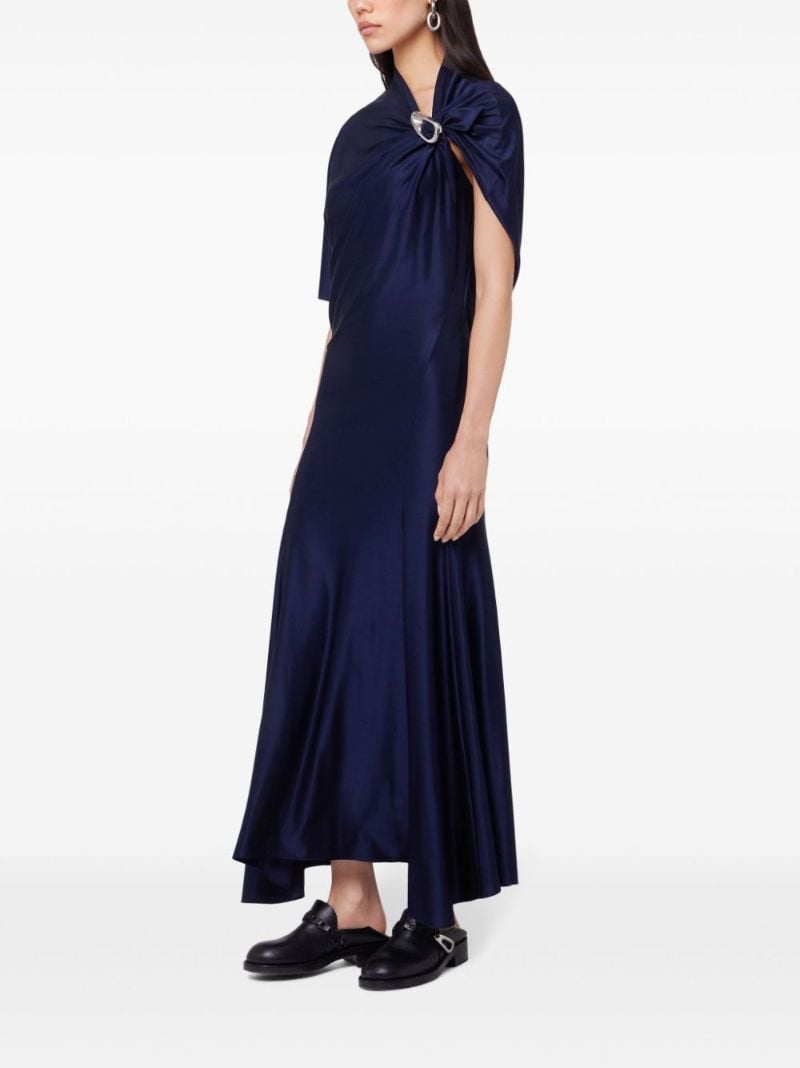 Blue Asymmetric Long Dress