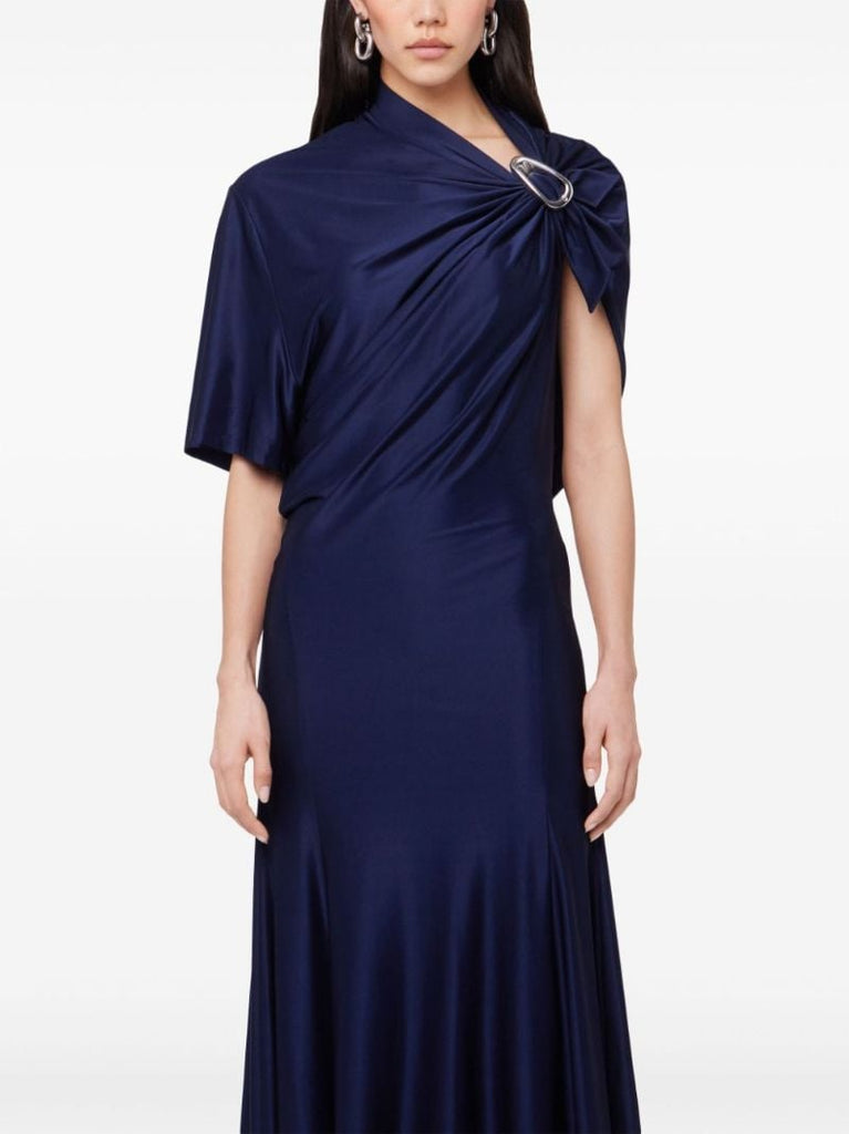 Blue Asymmetric Long Dress