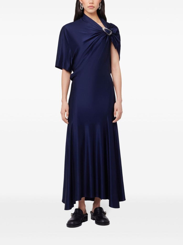 Blue Asymmetric Long Dress
