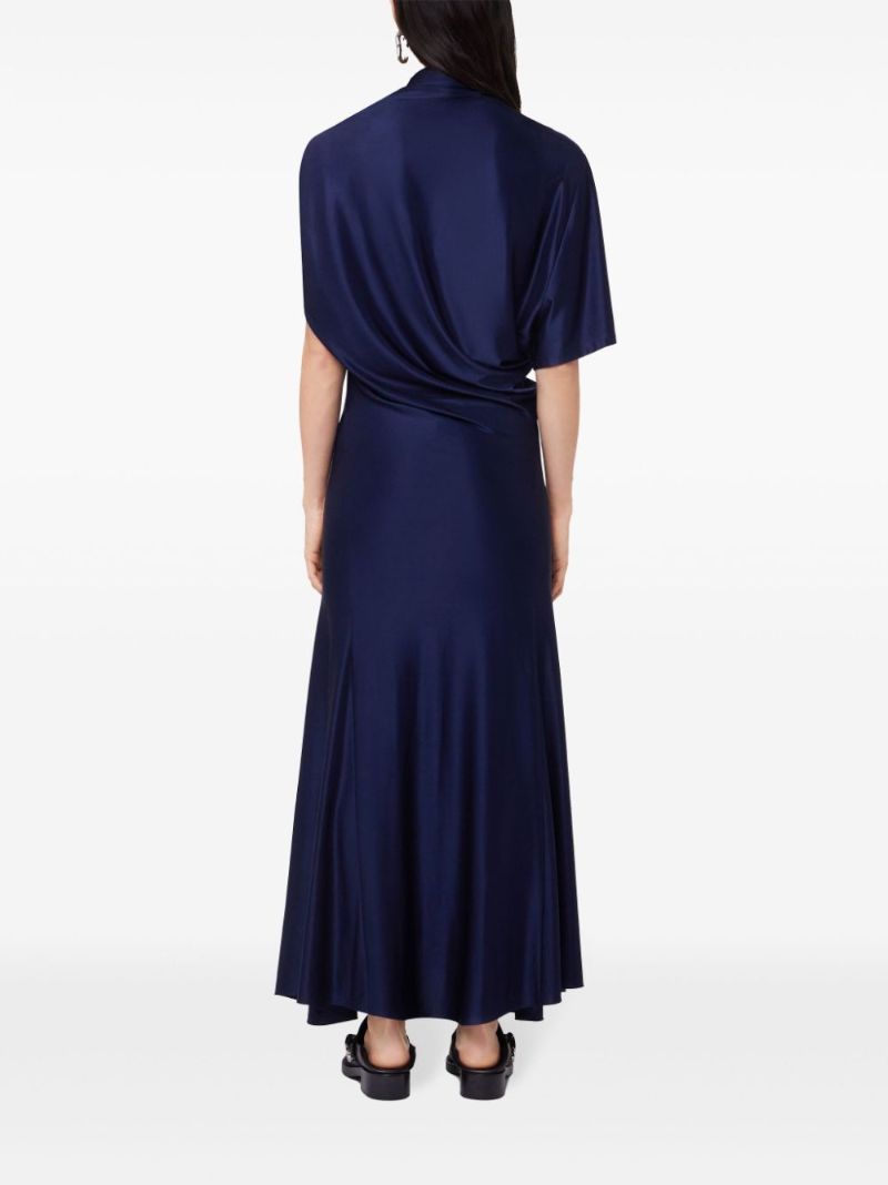 Blue Asymmetric Long Dress