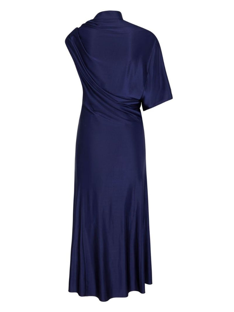 Blue Asymmetric Long Dress