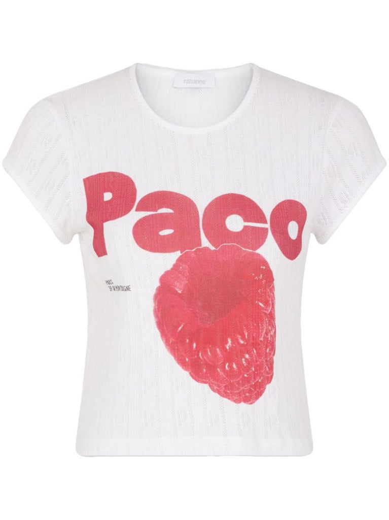 White Logo-print T-shirt
