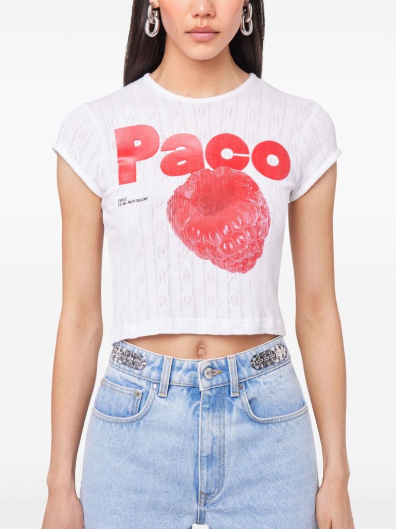White Logo-print T-shirt