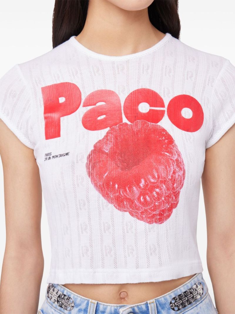 White Logo-print T-shirt