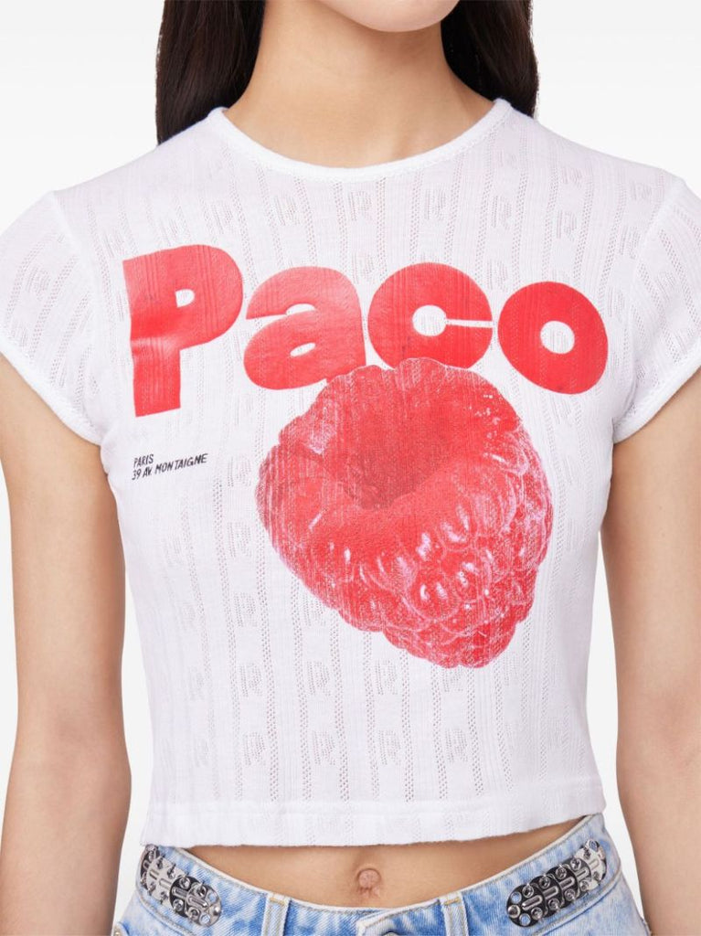 White Logo-print T-shirt