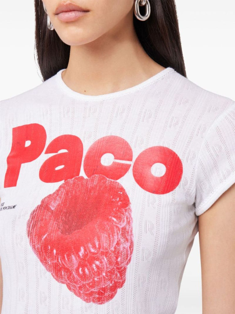 White Logo-print T-shirt