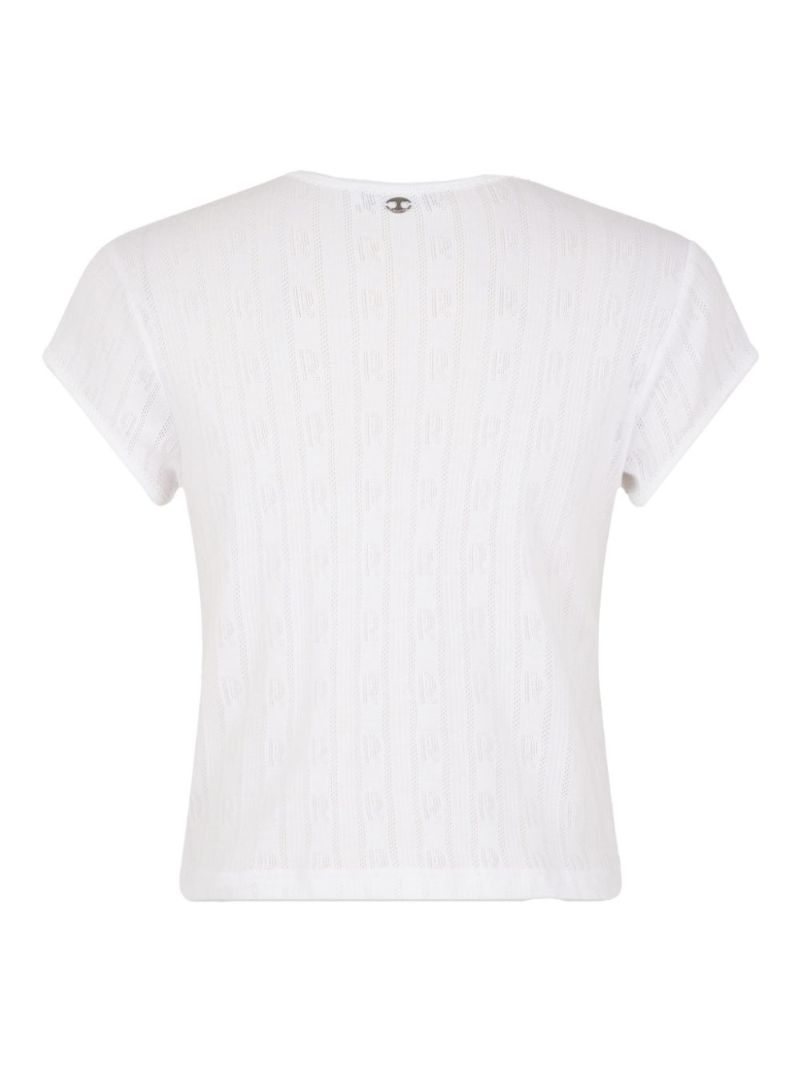 White Logo-print T-shirt