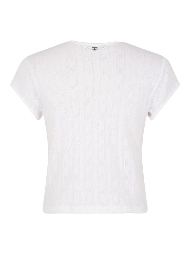 White Logo-print T-shirt