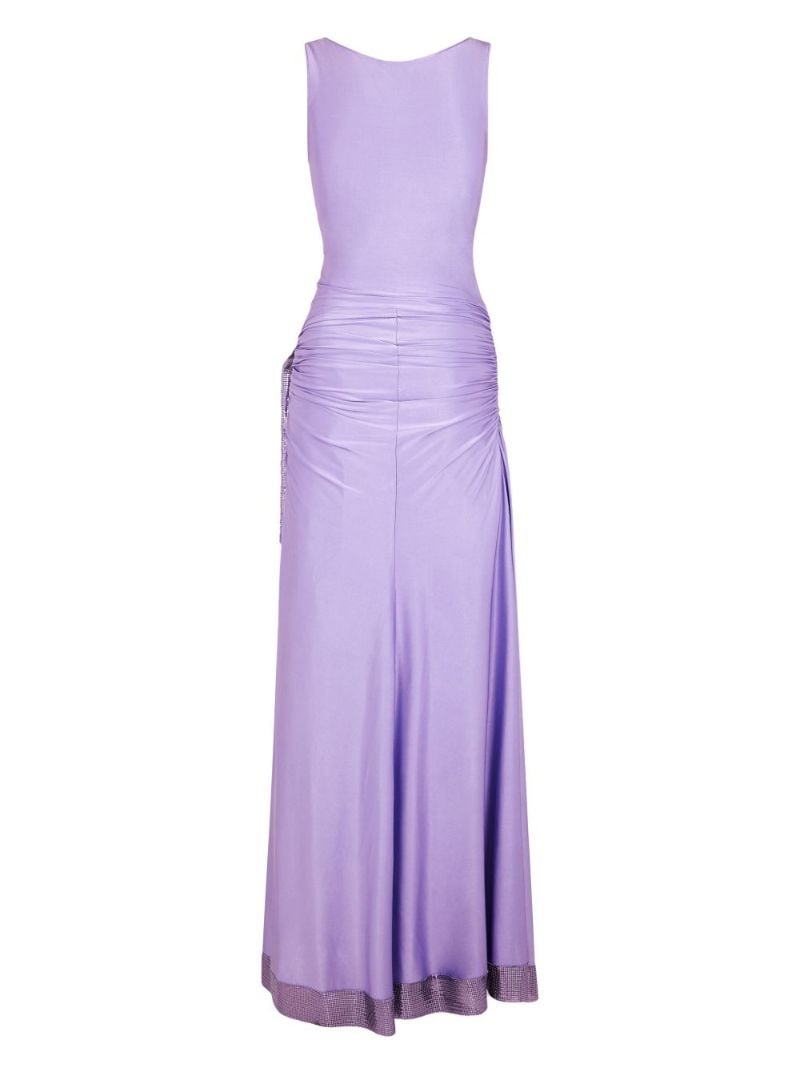 Mesh-embellished Maxi Dress