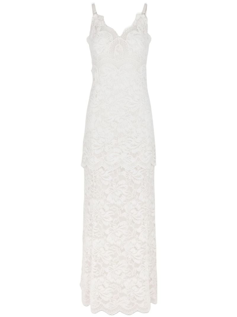 White Long Lace Dress